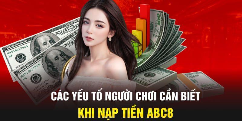 lưu ý khi tiến hành quy trình nạp tiền Acb8